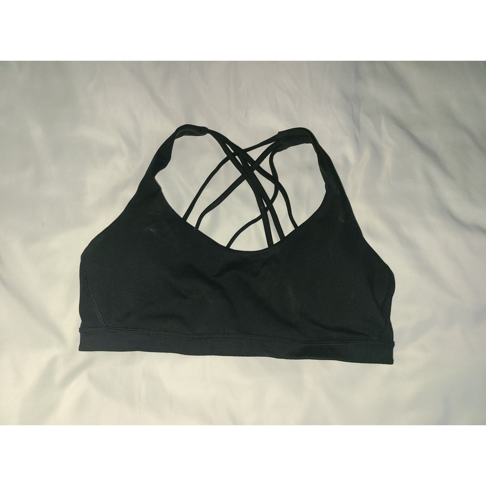 Victoria's Secret Strappy Back Bralette Black Crisscross Straps Size‎ Large